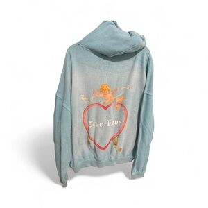 Boys Lie Blue Hoodie with Cherub and Heart Design